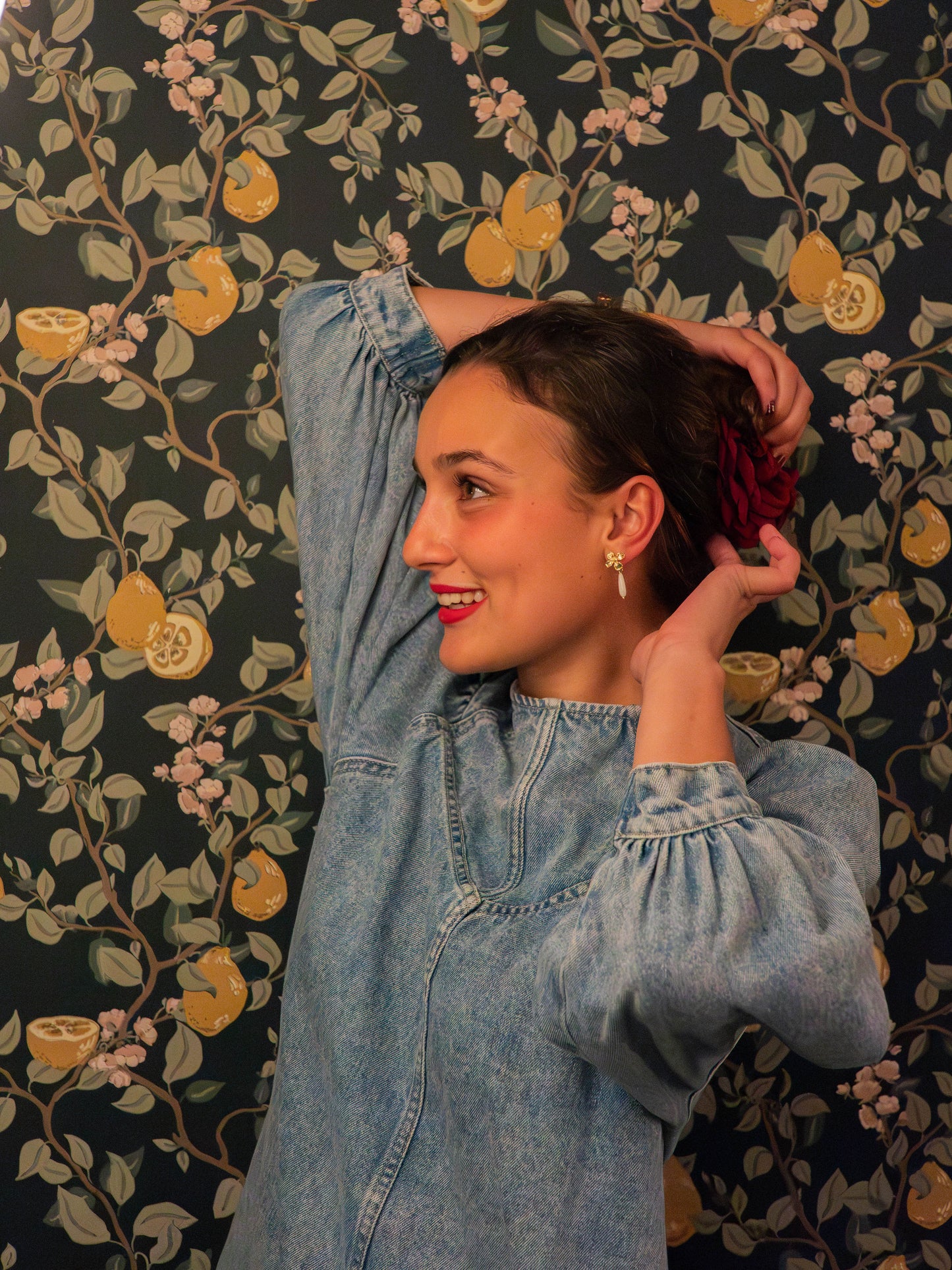 Boucles d'oreilles Astrid allongée