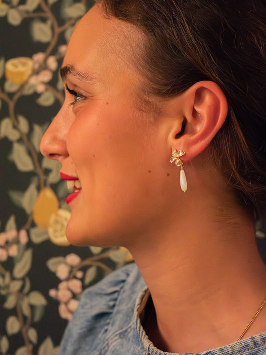 Boucles d'oreilles Astrid allongée